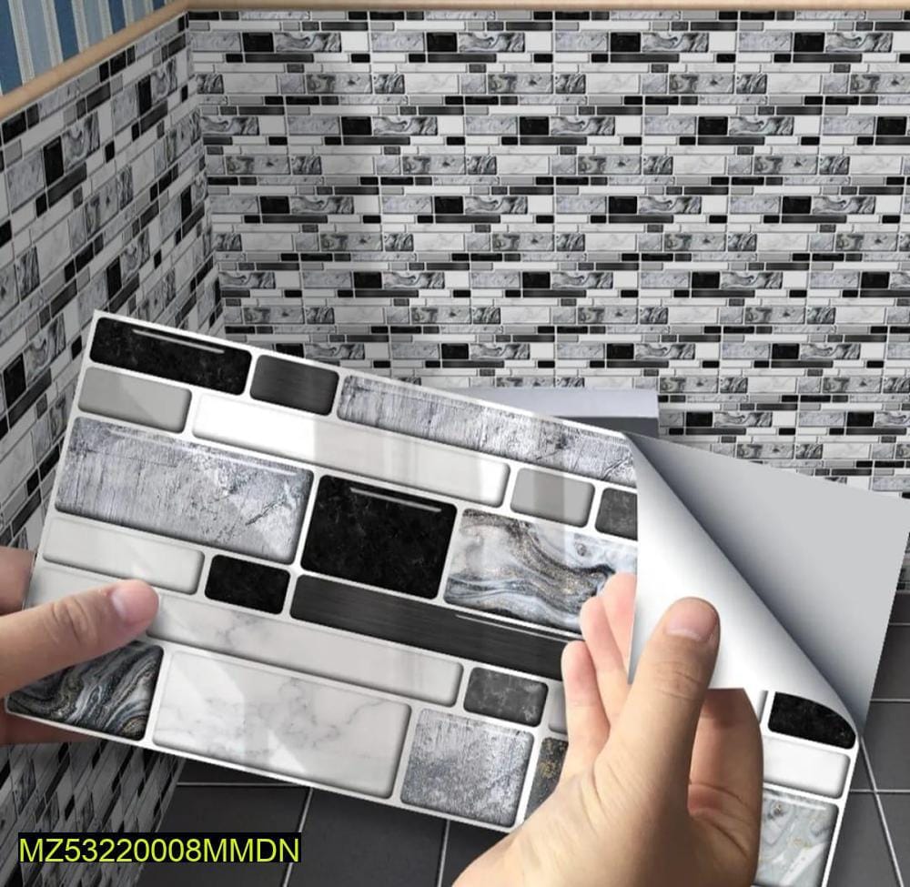 3D Marble Brick Wall Stickers – Self-Adhesive Waterproof Wall Panels